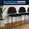 Flash Furniture Black Vinyl Stack Chair BT-516-1-VINYL-GG - alternate 4